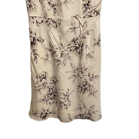 Ann Taylor Loft Sleeveless Floral Linen Blend Dress Size 6 - Picture 5 of 8